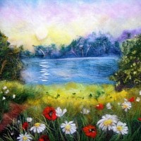Картина из шерсти