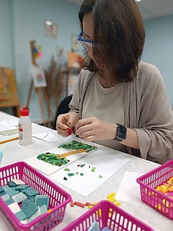 рисование, мозаика, мастер-класс